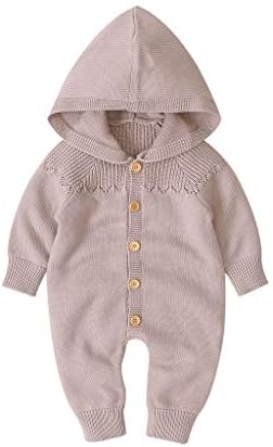 Long Sleeve Hooded Romper Jumpsuit 