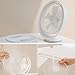 HARATA Upgraded 4000mAh 8-inch Desk Fan, USB Portable Rechargeable Battery Operated Fan, 3 Speeds and 160° Rotationd Up and Down Charging Table Fan,Cordless Cooling Fan
