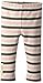 L'ovedbaby Unisex Newborn Organic Leggings, Coral Stripe, 3-6 Months
