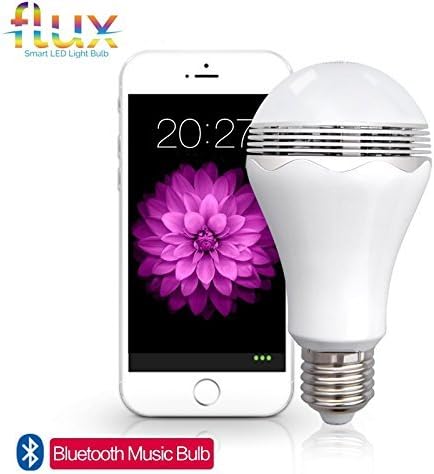 flux blast bombilla led con altavoz bluetooth equivalente a 40 w 6 w foco a19 funciona con apple iphone ipad y android phone blast