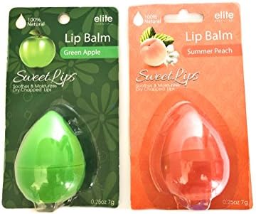 Lip Balm 100% Natural - Summer Peach and Green Apple