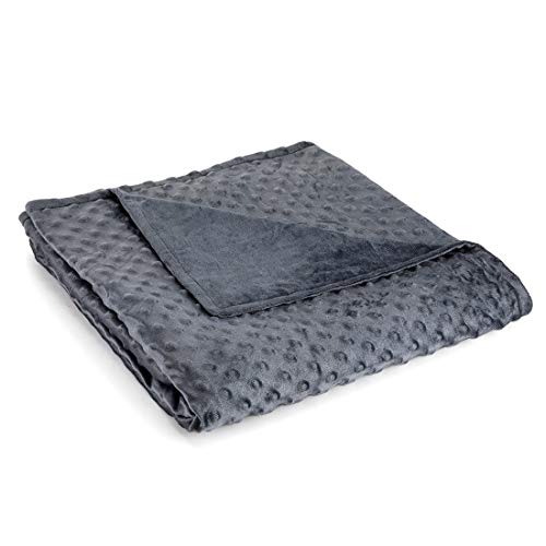 ZZZNEST Weighted Blanket Cover 60x80 Removable Duvet Covers Only Soft Minky Dot Covers for