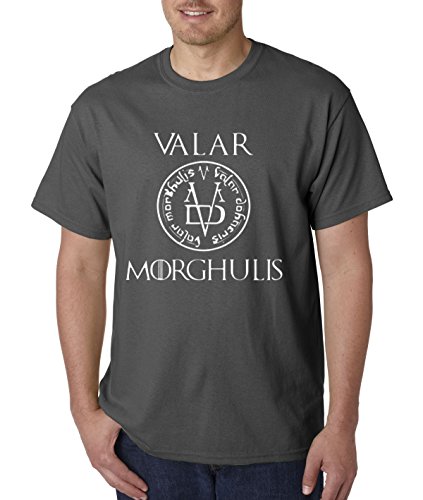 New Way170 - Unisex T-Shirt Valar Morghulis All Men Must Die Valyrian Game Of Thrones 3XL Charcoal