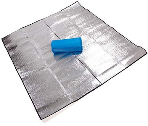 Nochim Multi-Functional Aluminum Film Blanket Extra Large Double Layer Waterproof Picnic, Beach, Camping Sleeping Pad Mattress for 2-5 People