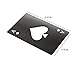 Oruuum 3pcs Black Poker Bottle Opener , Stainless Steel Credit Card Size Casino Bottle Opener for Your Wallet , Beer Bottle Opener