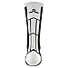 Epivive Velocity Black & White Football, Basketball, Lacrosse Socks (Small)