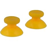 Analog Stick Thumbsticks Joystick Cap for Xbox One Controller Mushroom Cap Rubber Cover (Yellow)