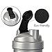 JOYSHAKER BPA Free water bottle 17oz/24oz/85oz shaker bottles,Gallon Water Bottle With time Marker,Kis Big Bottle Jug (Black, 24oz) (GRAY, 24oz)