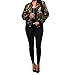 Sexycherry Faddish Military Casual Camouflage Lightweight Thin Short Jacket Coat For Women,Camouflage,Large