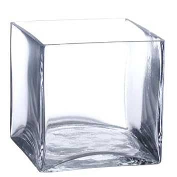 Buy Bulk 6 Pieces 6 Clear Glass Square Vase 6 Pieces By