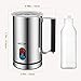 Aicok Milk Frother, Stainless Steel Electric Milk Steamer with Hot or Cold Milk, Strix Temperature Controller, Non-Stick Coating, Silent Operation, Milk Warmer for Coffee, Latte, Cappuccino, Silver