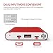Yoobao Portable Charger 10000mAh Slim Power Bank Powerbank External Cell Phone Battery Backup Charger Battery Pack Dual Input Compatible iPhone 11 X XR Xs Max 8 7 Plus Android Samsung - Bright Red
