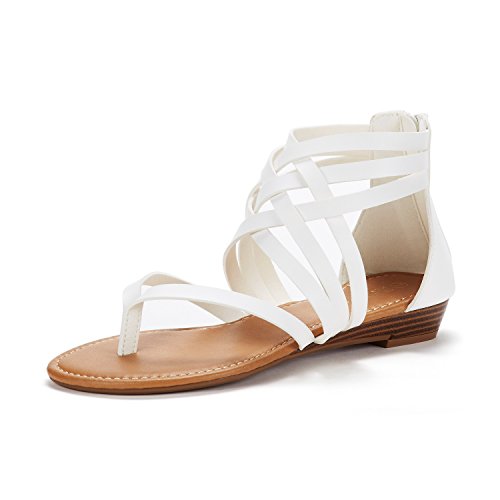 Dream pairs women s juuly_02 white fashion gladiator de…
