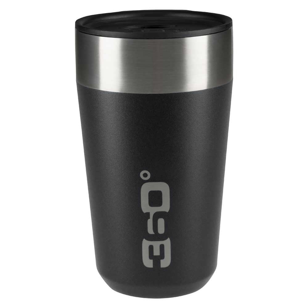360 DEGREES Vaso Aislado Large Glass, Black, One Size
