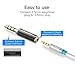 VENTION 2.5mm to 3.5mm Adapter Mono, 3.5mm Male to 2.5mm Female Audio Adapter Gold Plated Connector Stereo Converter for Mic, Smartphones, Headphone, Speakers Support Mic Function (2 Pack)