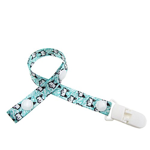 Woolf's House Baby Girs Boys Pacifier Chain Clip Holder Nursing Teether Dummy Soother Nipple Leash Strap (Fox) - Thumbnail 5