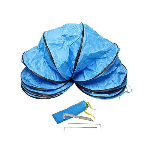 MIMU | Dog Agility Tunnel Play Tunnel Dog Agility Equipment Pet Tunnel for Dogs, Dog Obstacle Course Equipment 18 x 2 Ft