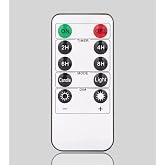 Tyawon 10-Key Flameless Candle Remote Control 24H Cycle Automatic Timer (Not Universal) Requires 2 AAA Batteries to Operate (Batteries not Included)