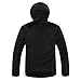 ReFire Gear Men's Warm Military Tactical Sport Fleece Hoodie Coat, Black, Small