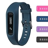 Buckle Bracelet for Fitbit One - Adjustable Wristband and Wristwatch Style - Fitbit One Silicone Replacement Secure Band with Chrome Watch Clasp and Fastener Buckle - Fix the Tracker Fall Off Problem
