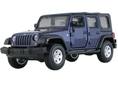 Jeep wrangler unlimited rubicon 4 doors blue 1/32 by bb…