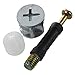 Luckycivia 50 Sets Cam Fitting with Dowel 3-in-1 Hardware Connectors Furniture Side Connecting Pre-Inserted Nut Screw Eccentric Wheel