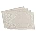 SARO LIFESTYLE 001.N1420B Swirl Embroidered Placemat/001.N1420B, 14