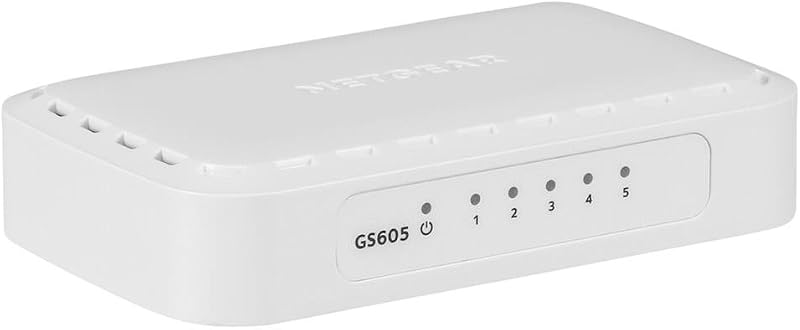 NETGEAR GS605-400PES 5-Port Gigabit Ethernet Network Switch Unmanaged