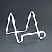 BANBERRY DESIGNS White Wire Easels - Plate Stands - Display Holder - White Metal - 3 Inch - Pack of 6