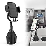VABSCE Cup Holder Phone Mount Universal Adjustable Gooseneck Cup Holder Cradle Car Mount for Cell Phone, Compatible with iPhone Xs/XS Max/X/8/7/Galaxy S9/S8/S7/Note8/Note9/Huawei/HTC/LG - Grey