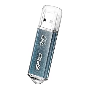 SP シリコンパワー USB3.0 Marvel M01 Series 128GB アルミボディーアイシーブルー永久保証 SP128GBUF3M01V1B