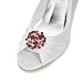 ELEGANTPARK AM Women Rhinestones Decoration Wedding Party Shoe Clips 2 Pcs Red
