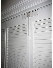 Safety Innovations Complete Deluxe Bi-fold Door Lock - (2- Pack) - Made from Unbreakable Clear Polycarbonate