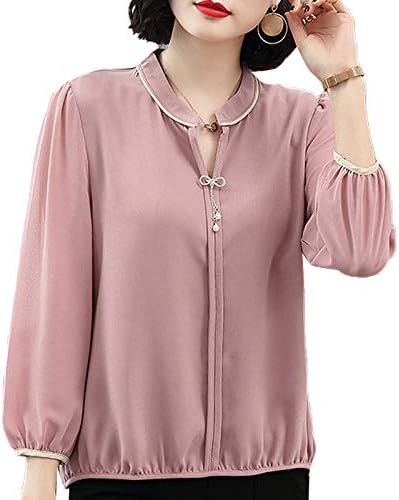 Amazon 長袖 Tシャツ レディース ニット 下着 ボーダー プリント 緩いtシャツ カジュアルtシャツ 流行りtシャツ ハイネック スタンド襟 折り襟 吸汗性通気性 伸びる パープル 緑 白 黒 コーヒー色 ピンク S Xxxl 多型 Tシャツ カットソー 通販