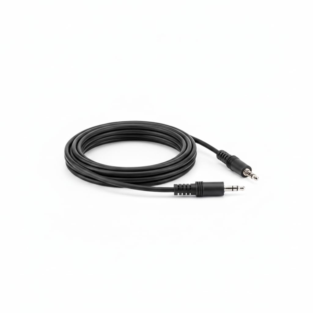 AV Link 3.5mm Stereo Jack to Jack Audio Cable 6.0m, Black