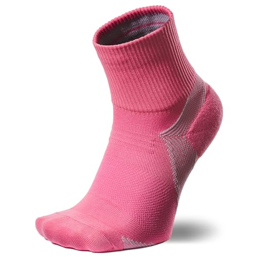 [Goldwin] ゴールドウイン C3fit Arch Support Quarter Socks ユニセックス PARADISE PINK 4