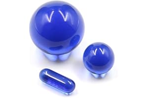 Yeetschi quartz glass marble set for glass slurper set, 3 piece set (Blue)