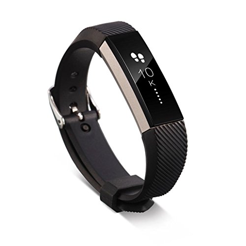For Fitbit Alta ,Shensee Replacement Wristband Band Strap + Buckle Wristband Bracelet Black
