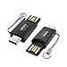 USB Type C Card Reader, CHOETECH - 2 Pack Micro SD Card Reader (USB Type-A & Type-C/OTG Connectors), USB C Card Reader for Galaxy Note 8/S8/S8 Plus, 2017/2016 MacBook Pro, Google Pixel/ XL, PC