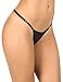 Laura Women's Adjustable Thong 103016 Black Small