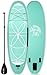 Ten Toes 10' Yogi Inflatable Stand Up Paddle Board Bundle, Seafoam - 2017