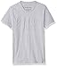 Calvin Klein Boys' Short Sleeve Legacy Graphic Crew Neck T-shirt, Light Grey Heather D4035, 10-12