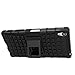 Sony Xperia Z5 Premium Case - MoKo Heavy Duty Rugged Dual Layer Armor with Kickstand Protective Cover for Sony Xperia Z5 Premium 5.5 Inch Smartphone 2015 Edition, Black