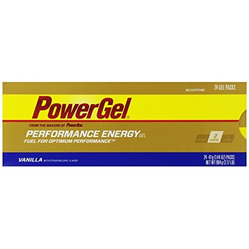 PowerBar PowerGel, No Caffeine, Vanilla, 1.44-Ounce Packets (Pack of 24) image