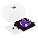 LEPO Silicone Powerful Vibrating Penis Ring for Men, with Clit Massager for Women, Help Erection and Prolonged Ejaculation, Soft Silicone & Waterproof, Purple