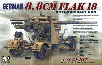 German 8.8cm Flak 18 Anti-Aircraft Gun 1-35 AFV Club