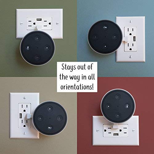 image for Mount Genie The USB Outlet Cover Plate for Dot 2nd Gen: The Simplest C