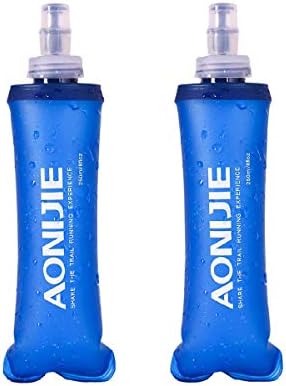 Keep Outdoor TPU Soft Folding Collapsible Water Bottles Handheld Soft Flask for Running Hydration Vest Pack Hiking Cycling Marathon
