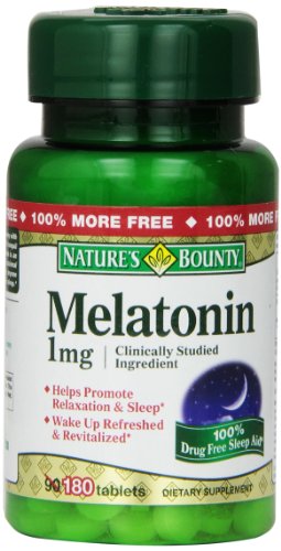 Nature's Bounty Melatonin 1 mg, 180 Tablets Nature's Bounty Melatonin 1 mg, 180 Tablets