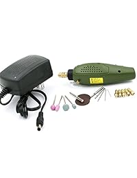 QST 12 V DC Super Mini Rotary Drill Grinder herramienta eléctrica de molienda conjunto para fresado Pulido Grabado de corte de perforación